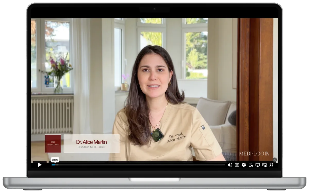 Dr. Alice Martin im kostenlosen Webinar von MEDI-LOGIN
